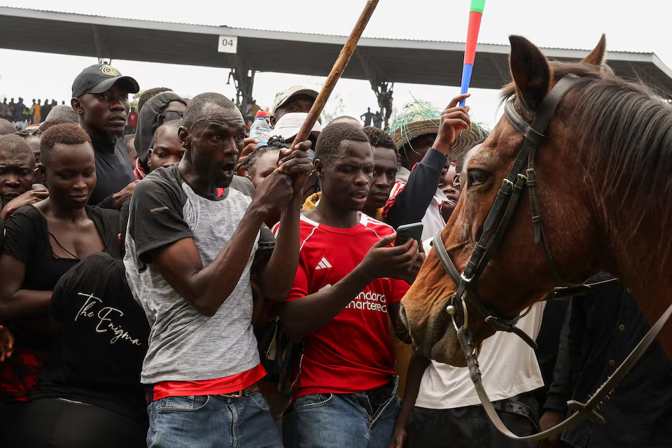 Red Cross representative, dozens of mourners were hurt