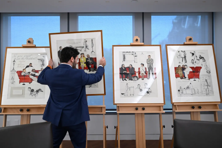 Norman Rockwell White House sketches