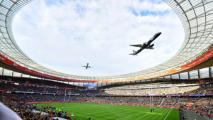 Airlink stadium flypast