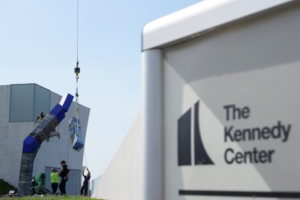 Kennedy Center Blue sculpture removed